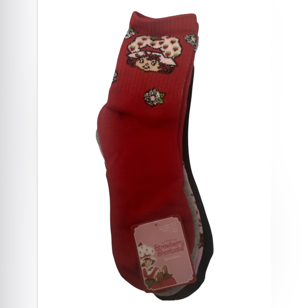 Strawberry Shortcake Red Socks 5 Pairs.